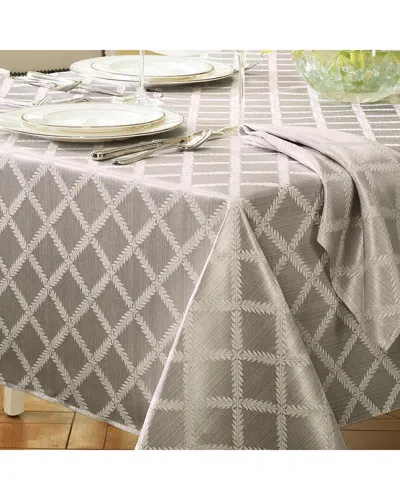 Lenox Laurel Leaf Tablecloth In Gray