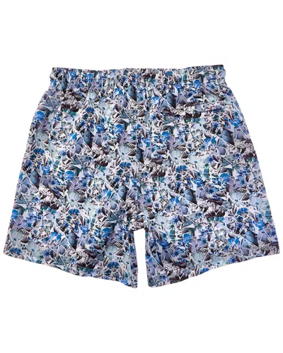 Eton Printed Swim Short In Blue