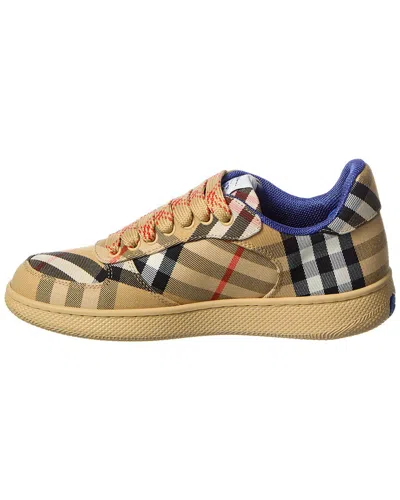Burberry Embroidered Canvas Terrance Sneakers In Multi