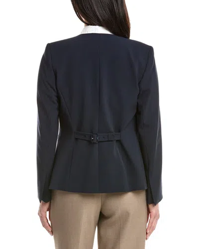 Tahari Asl Blazer Jacket In Blue