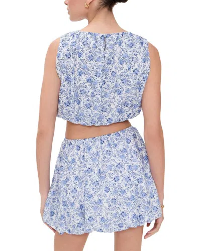Minkpink Dev Evelyn Bubble Top In Blue