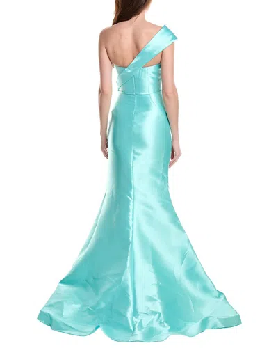 Jovani Solid Gown In Blue