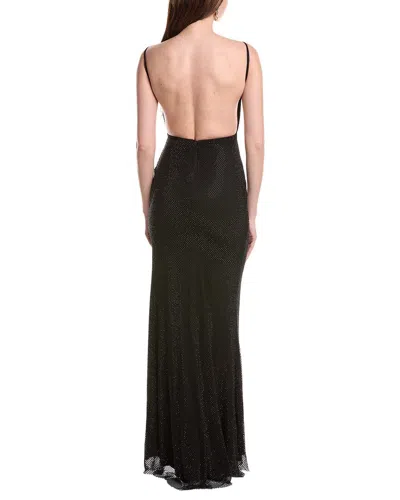 Jovani Solid Net Gown In Black