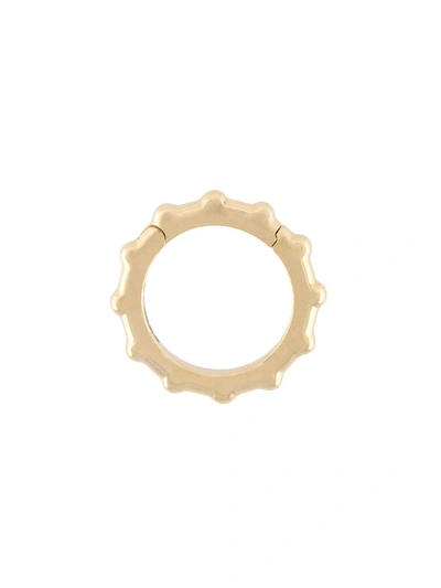 Foundrae 18k Yellow Gold Dotted Annex Link Charm