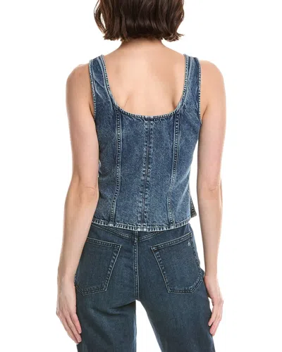 Rag & Bone Poppy Button-front Denim Top In Multi