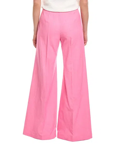 Carolina Herrera Solid Wide-leg Pant In Pink