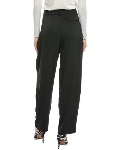 Rag & Bone Irina Contrast Stitch Straight Leg Ponte Pants In Black