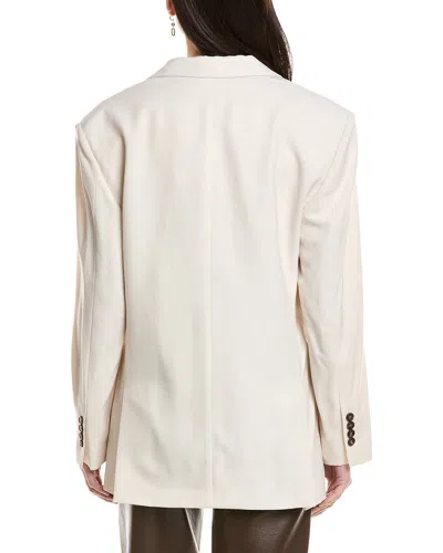 Brunello Cucinelli Wool-blend Blazer In White