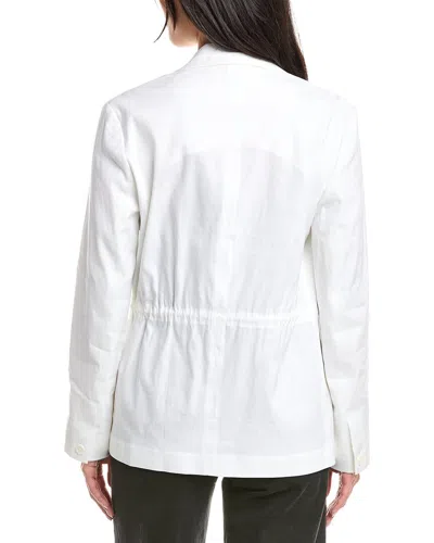 Rag & Bone Spencer Linen Blend Blazer In White