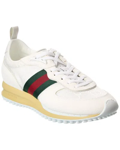 Gucci Motion Sneaker With Adjustable Ankle Strap In Multi