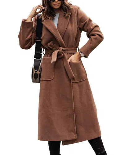Leon Gori Coat In Brown