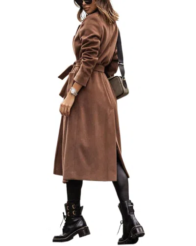 Leon Gori Coat In Brown