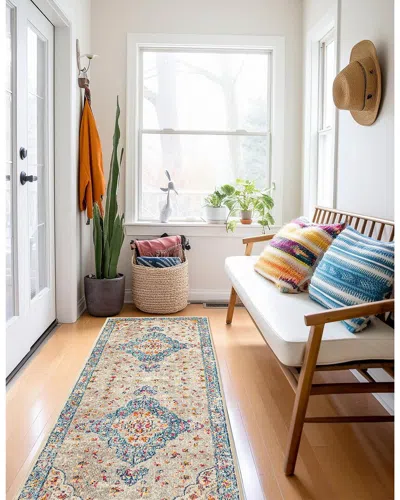 Ecarpet Daria Traditional Rug In Blue