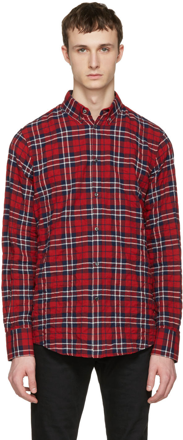 dsquared checked shirt