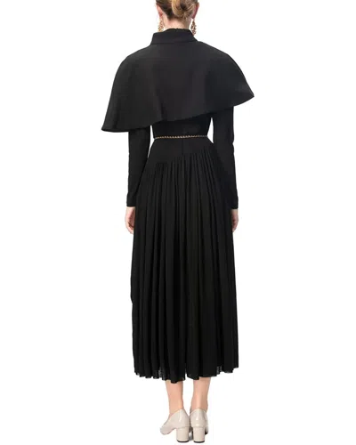 Burryco Black Solid Maxi Dress In Black