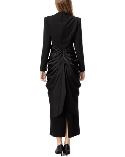Burryco Black Solid Maxi Dress In Black