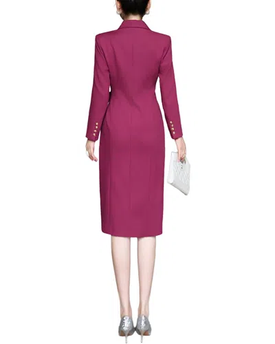 Burryco Solid Midi Dress In Multi