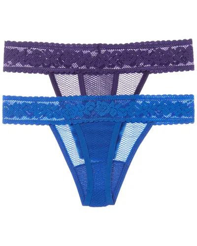 Commando ® 2pk Kitty Soft Thong In Blue