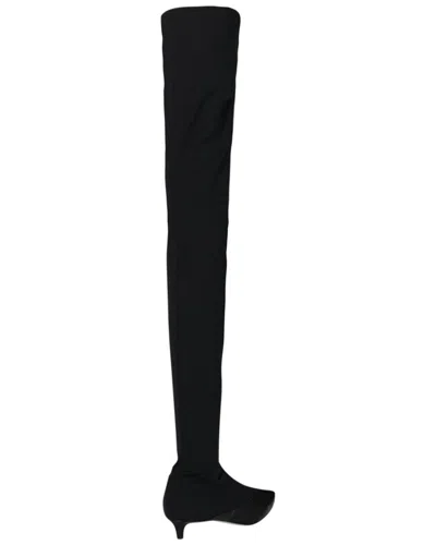 Givenchy Stretch Over-the-knee Kitten Heel Boot In Black