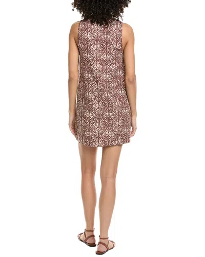 Faherty Alston Linen Button-up Minidress In Multi