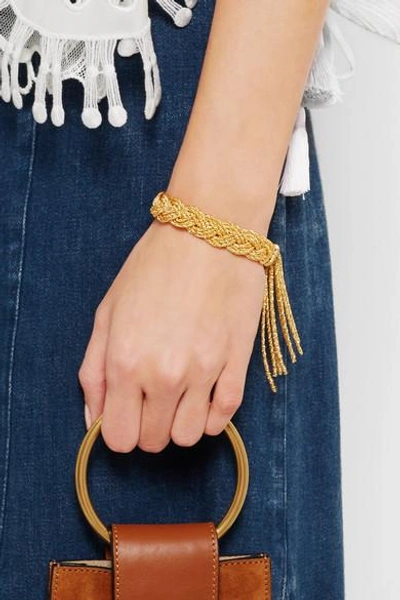 Shop Aurelie Bidermann Miki Gold-plated Bracelet