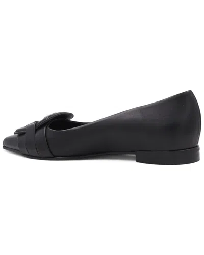 Aquatalia Jojo Waterproof Leather Flat In Black
