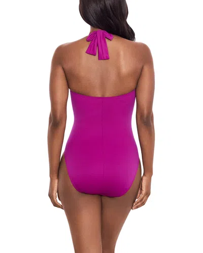 Miraclesuit Rock Solid Utopia Underwire One-piece In Purple