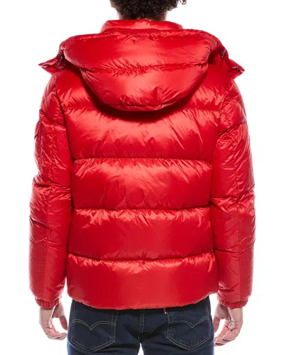 Moncler Down Puffer Jacket In Red