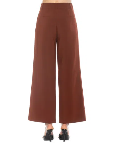 Alexia Admor Elodie Pants In Brown