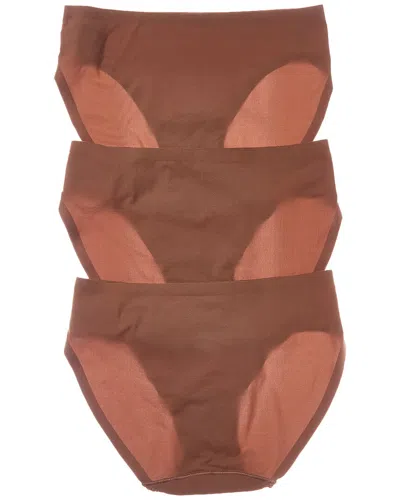 Spanx 3pk Bikini In Brown