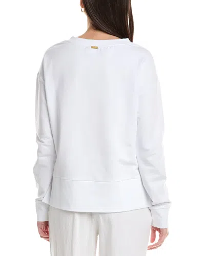 Helen Jon V-neck Pullover In White