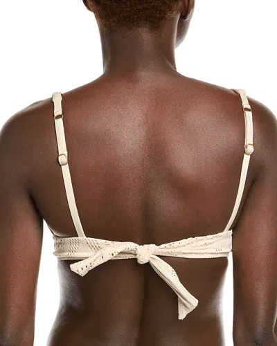 Vitamin A Lyra Bralette Bikini Top In White