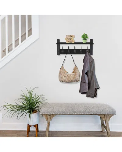 Sorbus Wall Mount Coat Rack In Black