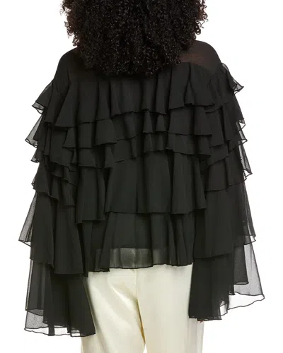 Beulah Solid Blouse In Black