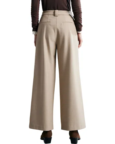 Adele Berto Wool-blend Pant In Neutral