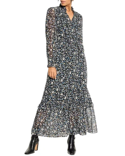 Nic + Zoe Nic+zoe Anabelle Cheetah Print Long Sleeve Dress In Multi