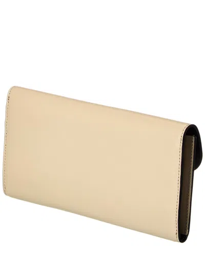 Totême Toteme T-lock Fold-over Leather Continental Wallet In Pattern