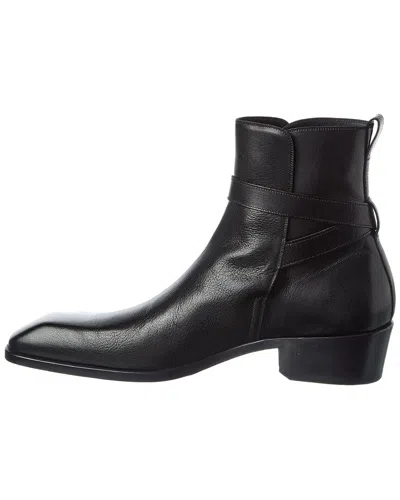 Tom Ford Leather Boot In Black