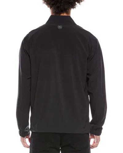 Peter Millar Dunes 1/2-zip Pullover In Black