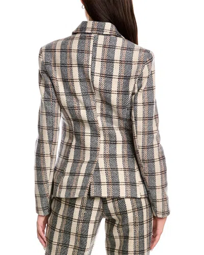 Alexia Admor Classic Double-breasted Wool-blend Blazer In Brown