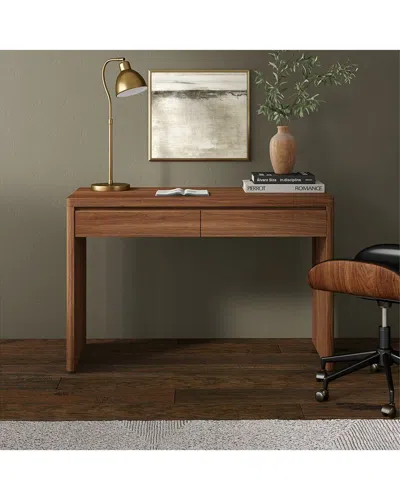 Abraham + Ivy Ashcroft 48in Rectangular Desk In Brown