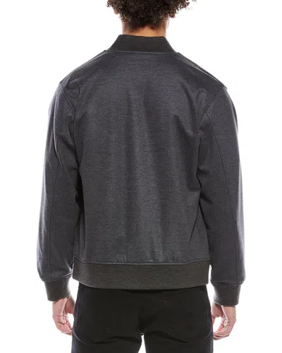 Theory Clean Wool-blend Bomber Jacket In Gray