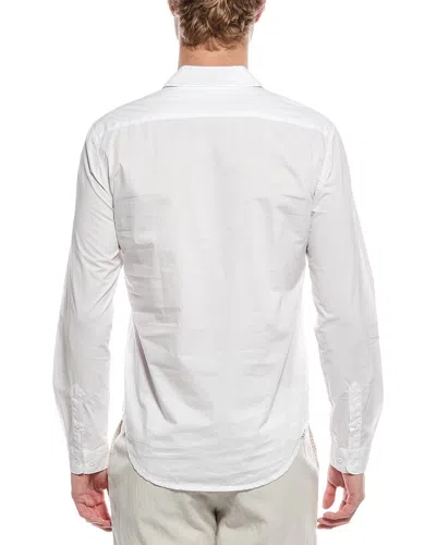 Onia Poplin Button Down Shirt In White