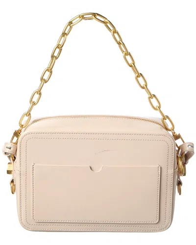 Off-white Medium Leather Camera Bag In Sand
