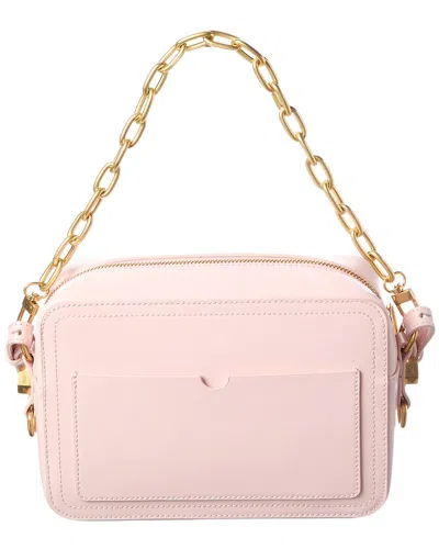Off-white Medium Leather Camera Bag In Pink