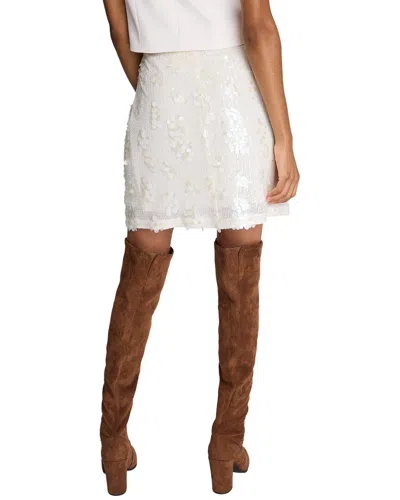 Kenneth Cole Sequin Pull On Mini Skirt In Gray