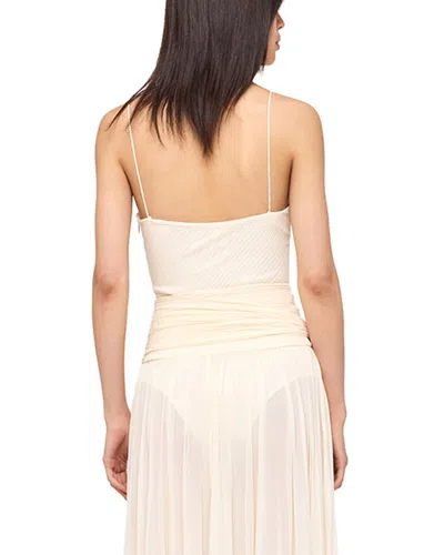 Ronny Kobo Austra Bodysuit Top In Neutral