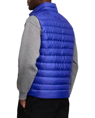 Canada Goose Men Electric Blue Polyester Sleeveless Stratus Down Jacket