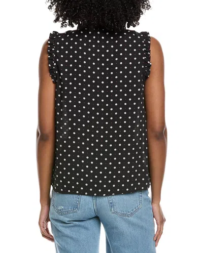 Cece V-neck Button Down Blouse In Black