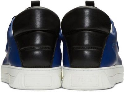 Shop Fendi Blue Bag Bug Sneakers